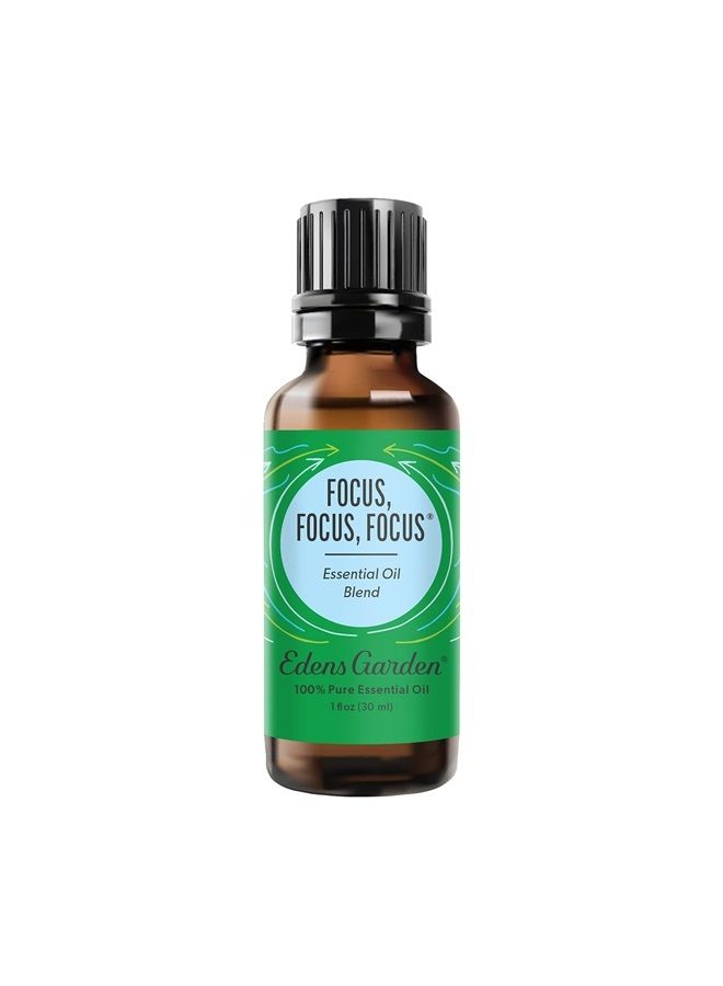 Edens Garden Focus, Focus, Focus "OK for Kids" Essential Oil Synergy Blend, 100% Pure Therapeutic Grade (Undiluted Natural/Homeopathic Aromatherapy Scented Essential Oil Blends) 30 ml - Image 1