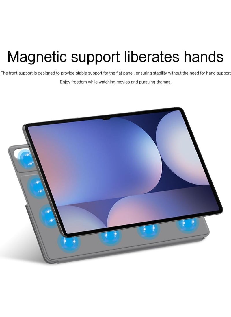 General - Magnetic Case Compatible with Samsung Galaxy Tab S10 Ultra 14.6 Inch (2024), with Folding Invisible Bracket and Built-in Magnetic, Automatic Wake-up/Sleep Cover Case - Image 1