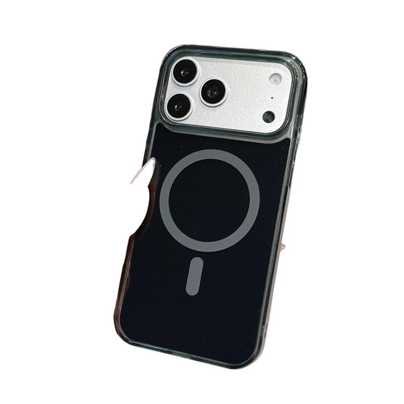 غطاء MagSafe | مقاوم للصدمات لـ iPhone 15 / 15 Plus / 15 Pro / 15 Pro Max | أسود | مغناطيس قوي | TPU - Image 1