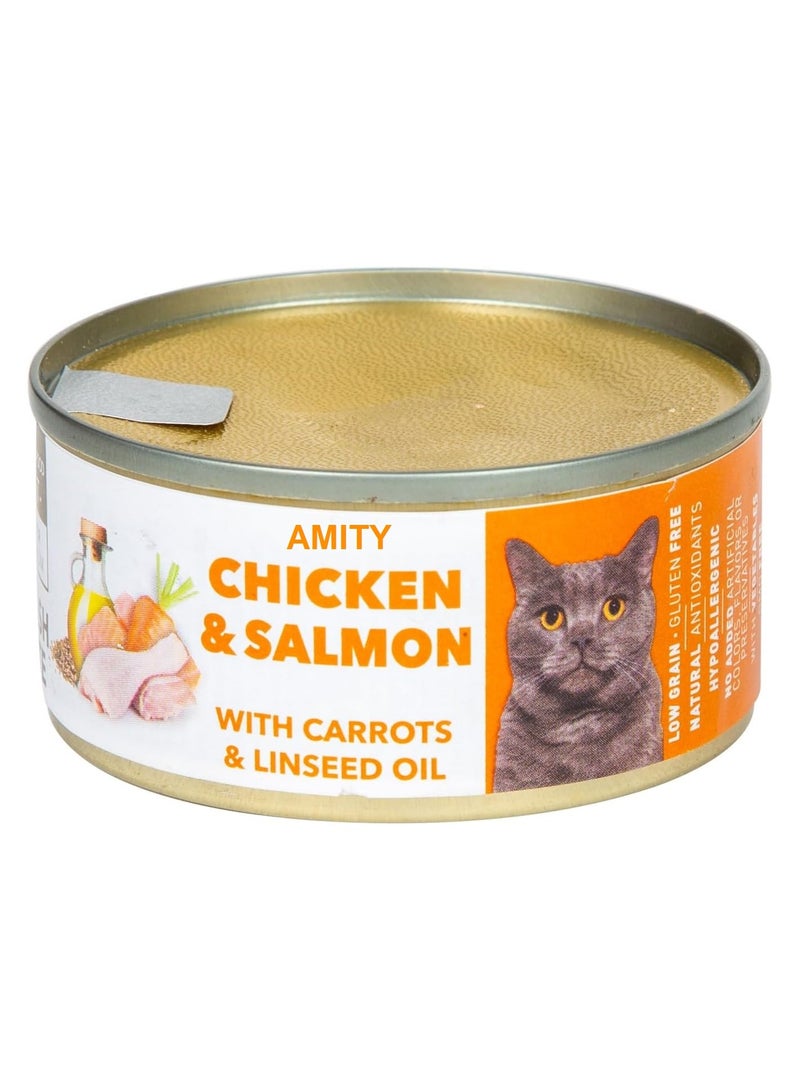 Amity Chicken & Salmon Adult Complete Food Fresh Pate 80 G - Image 1