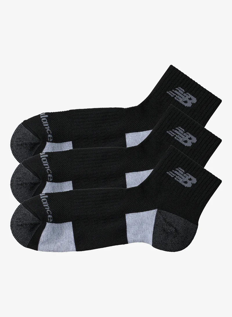 New Balance 3 Pack Performance Cushioned Ankle Socks
