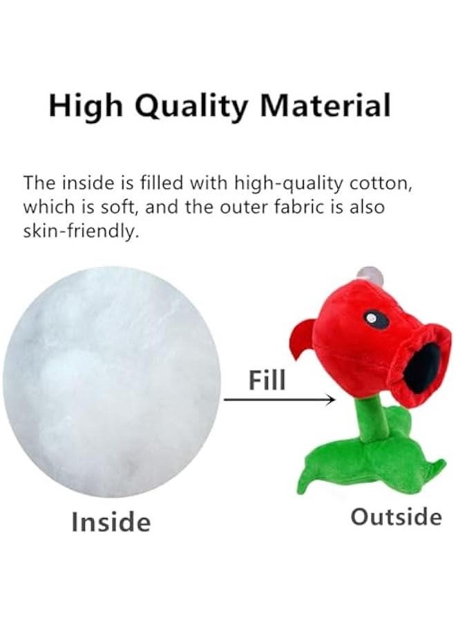 Generic - 3 PCS Plants and Zombies Peashooter Plush Pea Sets Zombies Toys PVZ Plushies 1 2 Stuffed Soft Doll Pea 3 New - Image 1