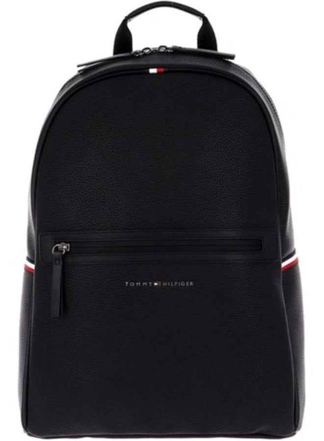 تومي هيلفيغر سبورت حقيبة ظهر أساسية للرجال من تومي هيلفيغر باللون الأسود مقاس واحد - Image 1