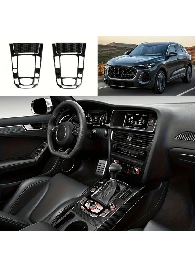 Carbon Fiber Gear Lever Panel Sticker Black Interior Upgrade Enhanced Grip - Image 4