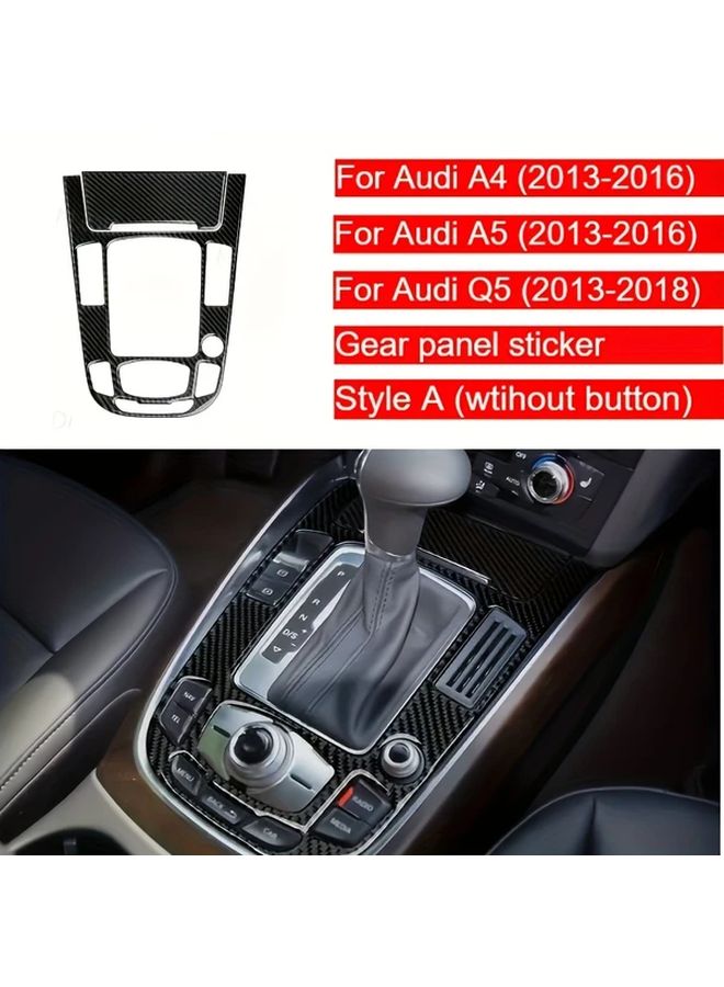 Carbon Fiber Gear Lever Panel Sticker Black Interior Upgrade Enhanced Grip - Image 2