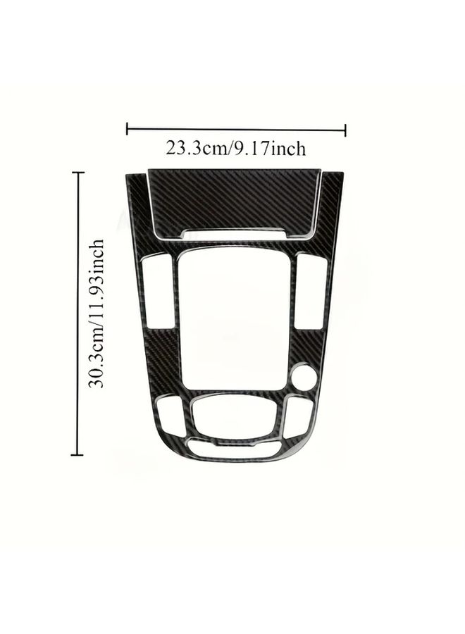 Carbon Fiber Gear Lever Panel Sticker Black Interior Upgrade Enhanced Grip - Image 5