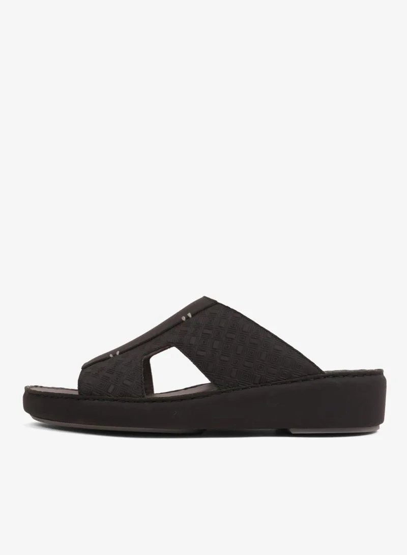 UOMO CAVALIER MEN'S ELITE COMFORT ARABIC SANDALS BLACK