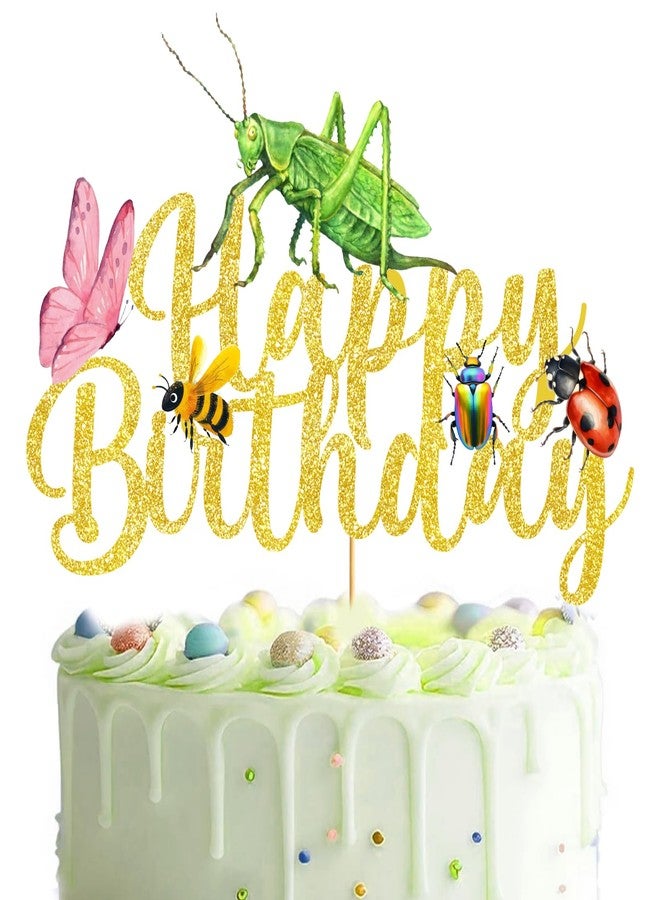 MZ.ogm Bug Cake Topper: Bug Birthday Party Decorations Insect Cake Decorations for Ladybug Decor Party Supplies - Image 1
