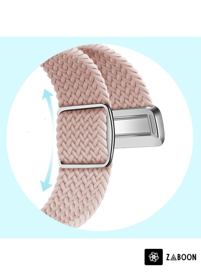 Zaboon Apple Watch SE 2022 40mm Nylon Loop Magnetic Buckle Watch Band - Image 4