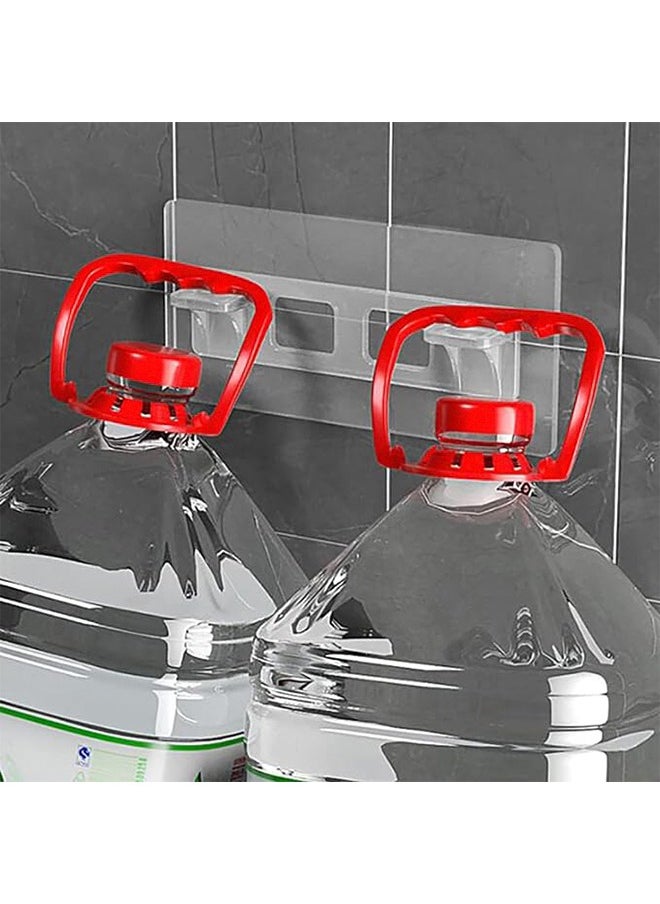 Generic - 4 Pcs Punch Free Shelf Support Peg-Clear Self Adhesive Shelves Clips for Kitchen Cabinet Book Shelves-Strong Partition Bracket Holders Pin Non Marking Adhesive Closet Clapboard Layer-Load Bearing - Image 1
