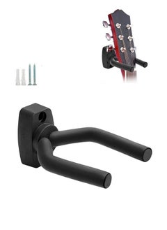 ShebSheb Guitar Hanger Wall Mount , Guitar Holder Wall Mount Hook Stand Display with Screws - Easy to Install - Fits All Size Guitars, Bass, Mandolin, Banjo, Ukulele  - Image 1