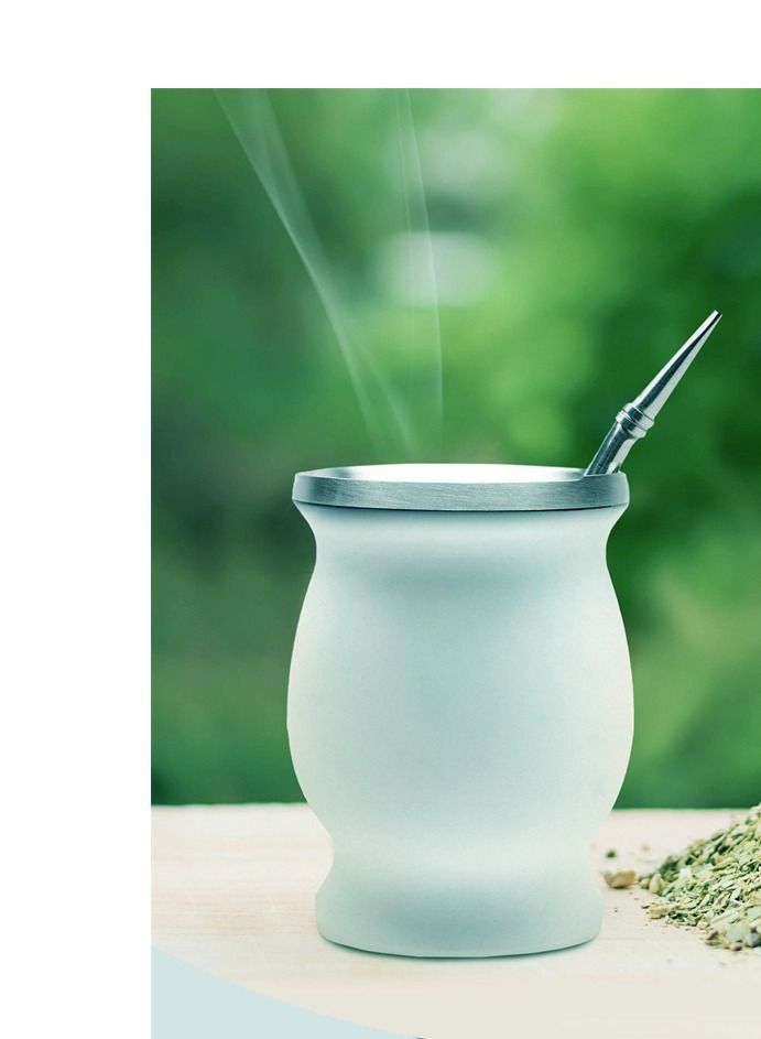 إكسفور كوب شاي يربا ميت 230 مللي لون أخضر فاتح من الفولاذ المقاوم للصدأ مزدوج الجدران سهل الغسل كوب عازل منزلي لشرب يربا ماتي ذو الأوراق السائبة مع مصاصة بومبيلا - Image 1