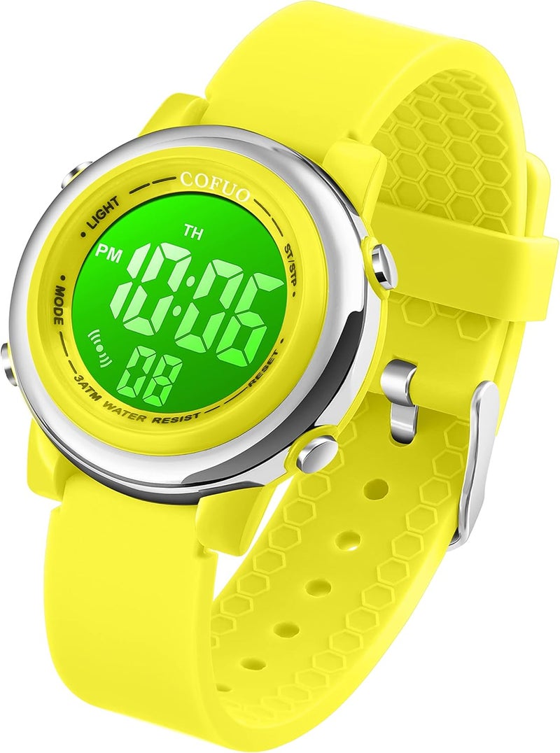 cofuo Kids Digital Sport Waterproof Watch for Girls Boys, Kid Sports Outdoor LED Electrical Watches with Luminous Alarm Stopwatch Child Wristwatch - Image 1