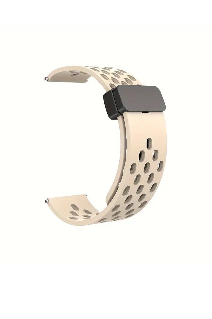 Strap Silicone Magnetic Clasp 20MM Band For Samsung Gear Sport/Watch 4/Watch 5/Watch 5 Pro/S2 classic/active 2 40mm 44mm/Amazfit GTS 3/4/4 Mini/Bip 3/GTS 2 mini/GTS 2e/Bip - Image 1