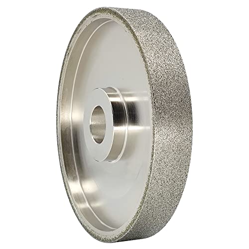 CAQUXIL CBN Grinding Wheel 6 inch Dia x 1 inch Wide, 1 inch Arbor Hole, Sharpen High Speed Steel Cutting Tools, Diamond Grinding Wheel 80 Grit - Image 1