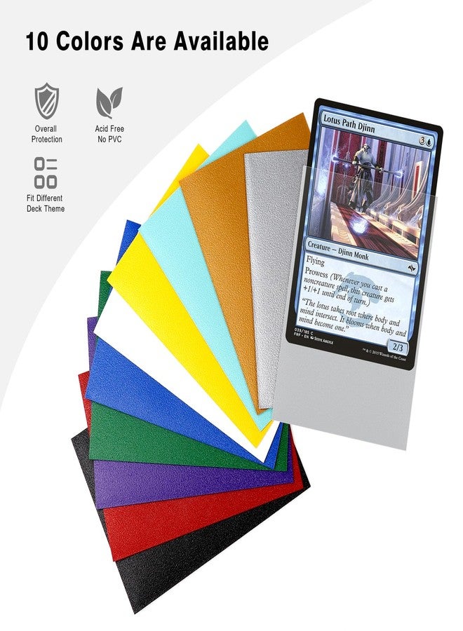 Katomula 1000CT MTG Card Sleeves, Clear Front Textured Back, Standard Size, Plastic, 66x91mm, 1000pcs - Image 5