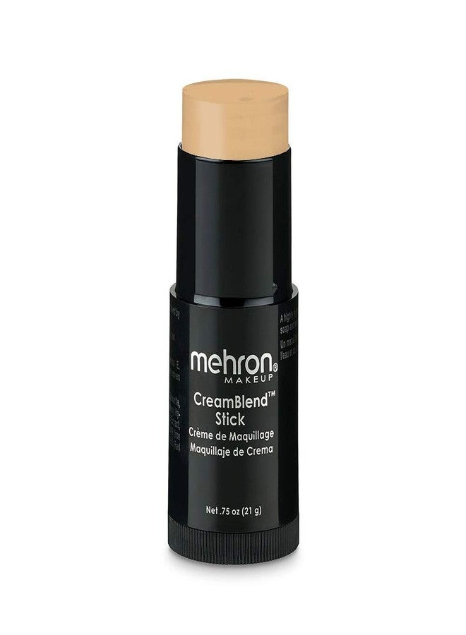 Mehron Makeup CreamBlend Stick | Face Paint, Body Paint, & Foundation Cream Makeup | Perfect for Halloween (Light Buff) - Image 1
