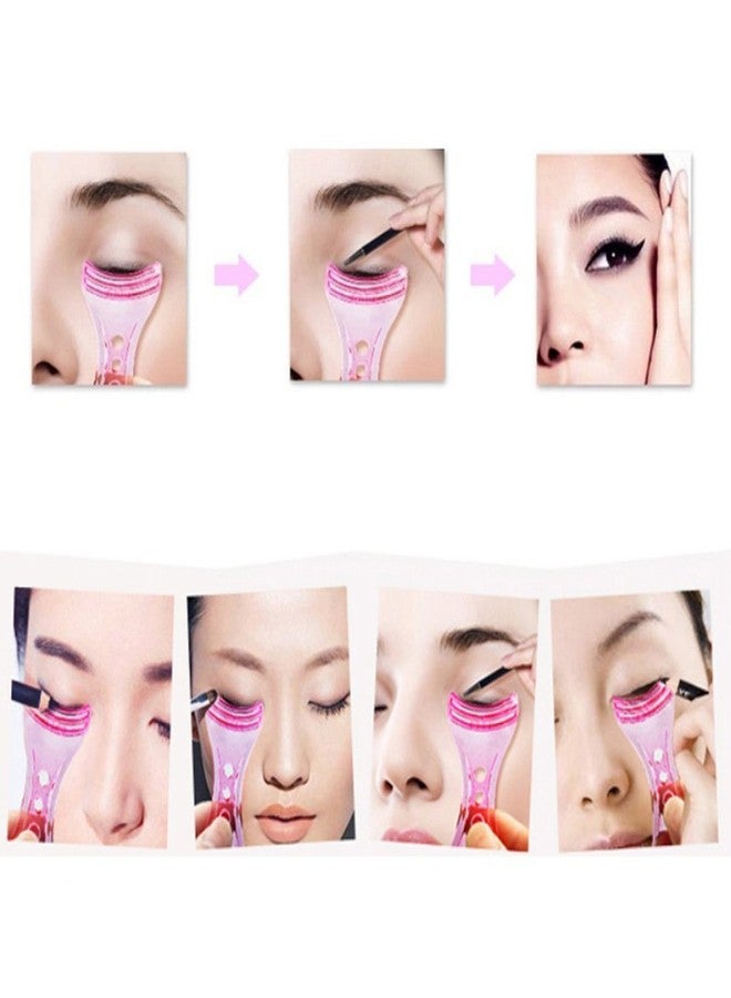 Gugzy Perfect shopping Eyeliner Guide Template Shaper Assistant Helper Tool Makeup (1, Pink) - Image 4