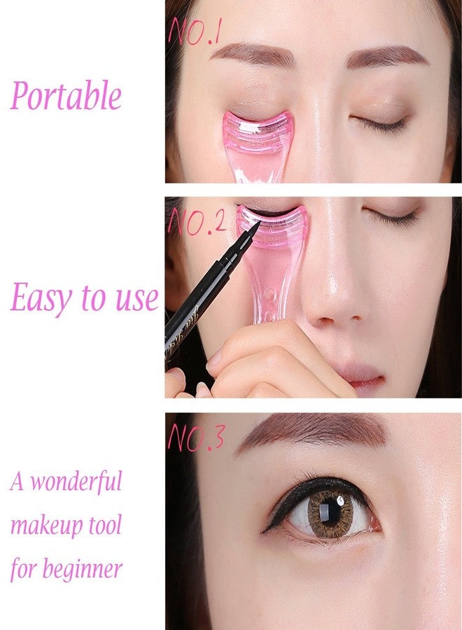 Gugzy Perfect shopping Eyeliner Guide Template Shaper Assistant Helper Tool Makeup (1, Pink) - Image 3
