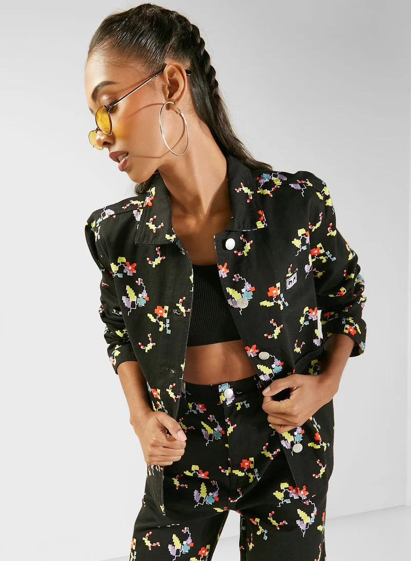 OBEY Floral Chore Jacket