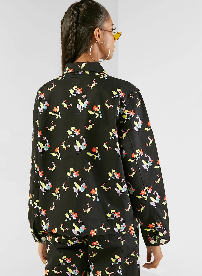 OBEY Floral Chore Jacket