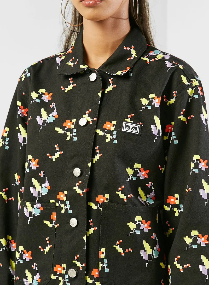 OBEY Floral Chore Jacket