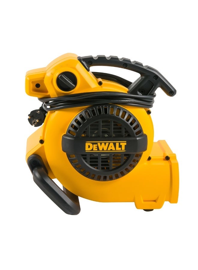 DEWALT Portable Air Mover, 130W Compact Carpet & Floor Dryer Blower, 3-Speed, 3 Angle Positions - Image 2