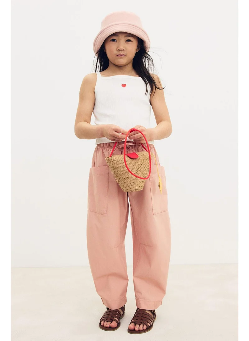 H&M Embroidery-detail strappy top