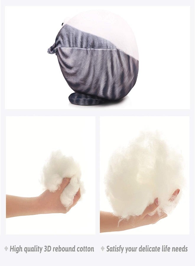 ARELUX 11.8In High Chubby Cat Plush Pillow, Cute Fat Kitty Cat Stuffed Animal Soft Kitten Adorable Hugging Pillow Anime Plushies,Funny Toy Birthday for Adults Friends - Image 3