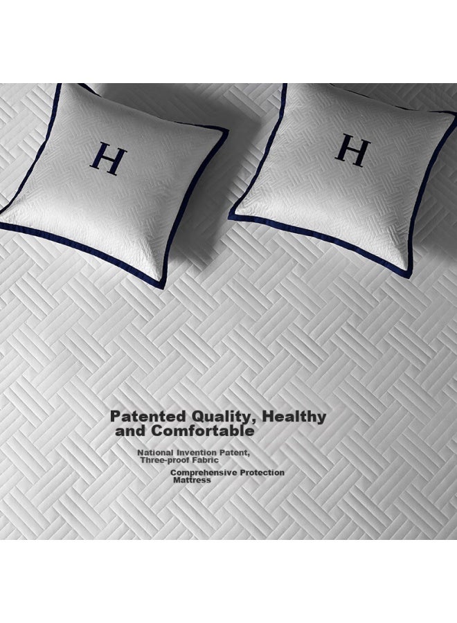 Hilton Hotel Style Fitted Sheet Full Protection Cover, Waterproof Bed Cover, Machine Washable Protective Cover, 1.8 Meter Bed - Image 1