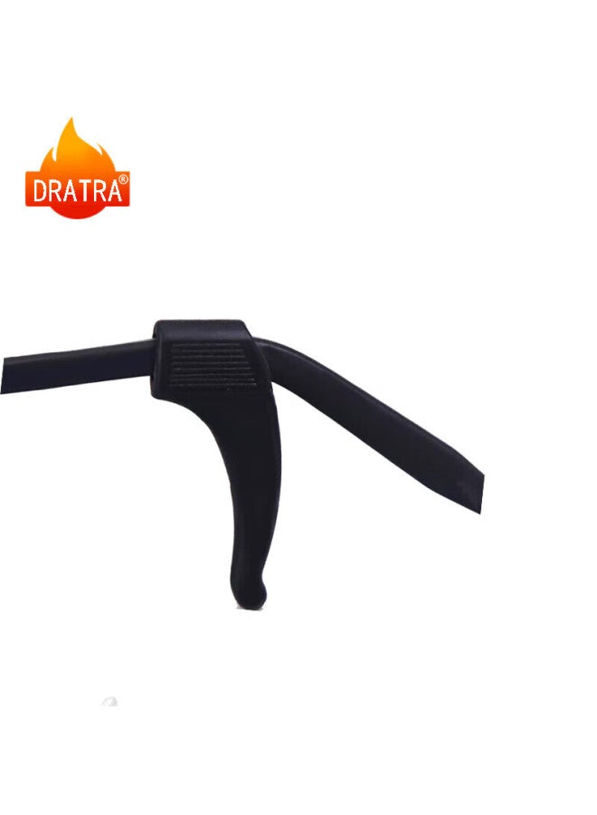 Dratra Eyeglasses Anti-slip Ear Hooks Silicone Anti-slip Rope Secure Glasses Legs Prevent Dropping Running Playing Sports Anti-slip Artifact