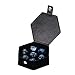UDIXI 7Piece Glass Dice Set DD MultiFaceted DiamondCut Glass DND Dice for RPG Tabletop Games Blue - Image 4