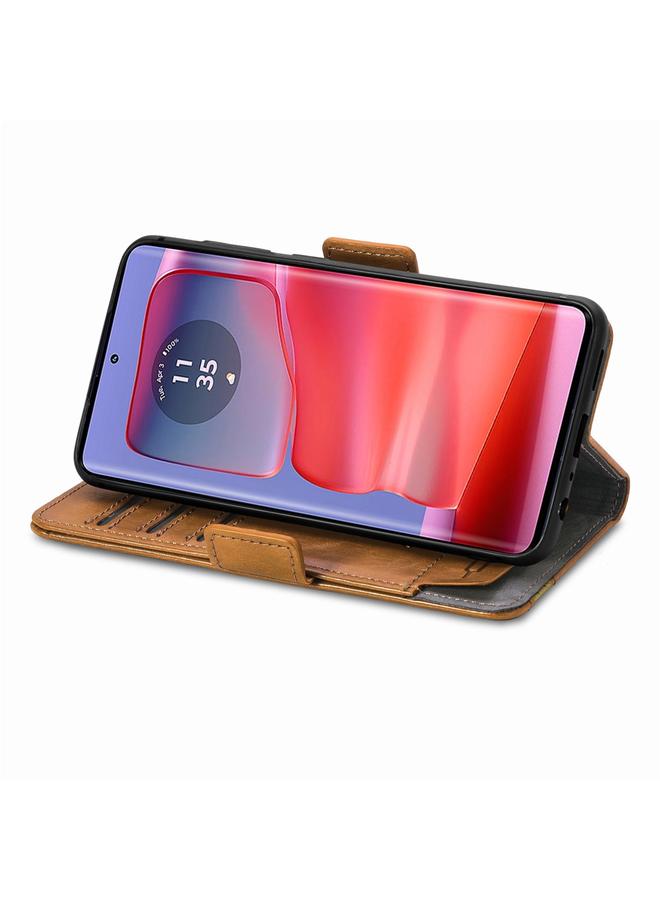 S-TOP Case For Motorola Edge 50 Fusion CaseNeo Splicing Dual Magnetic Buckle Leather Phone Case - Image 5