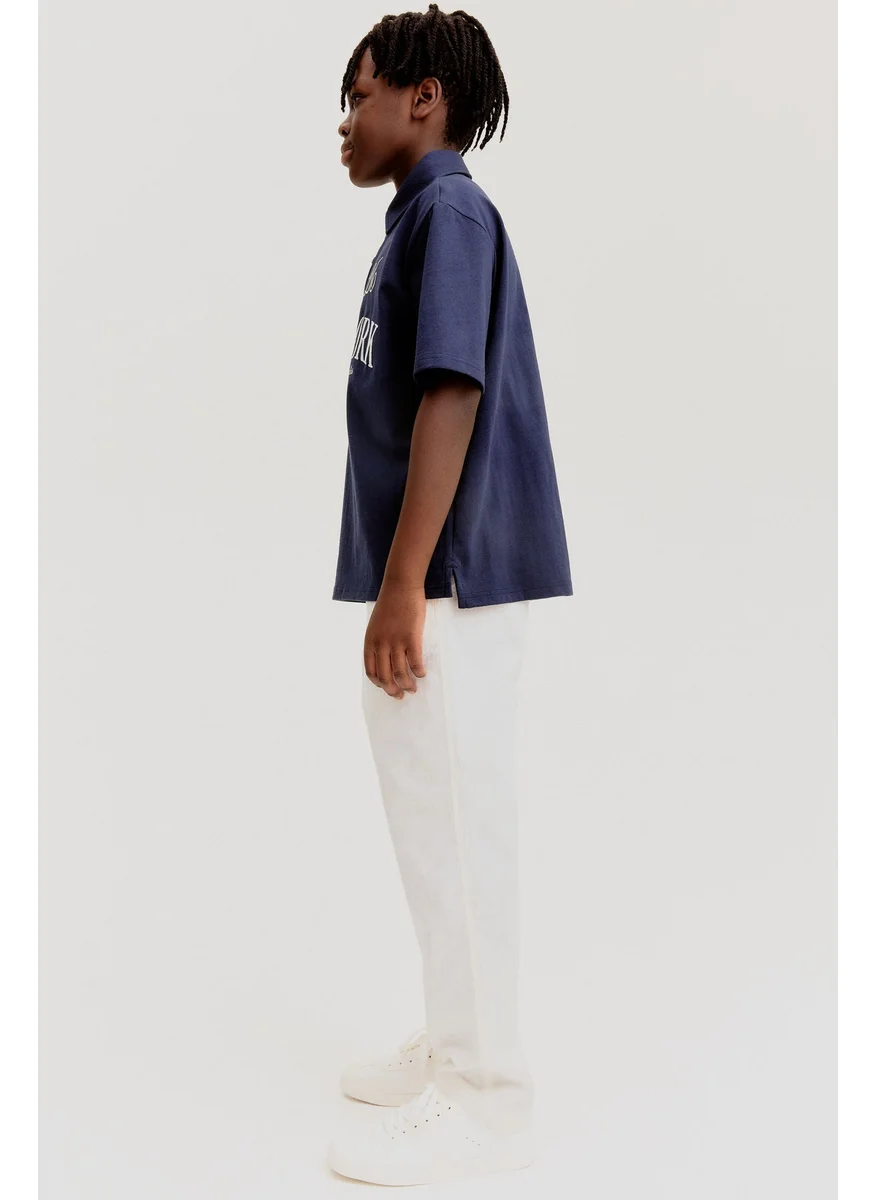 H&M Text-Motif Polo Shirt