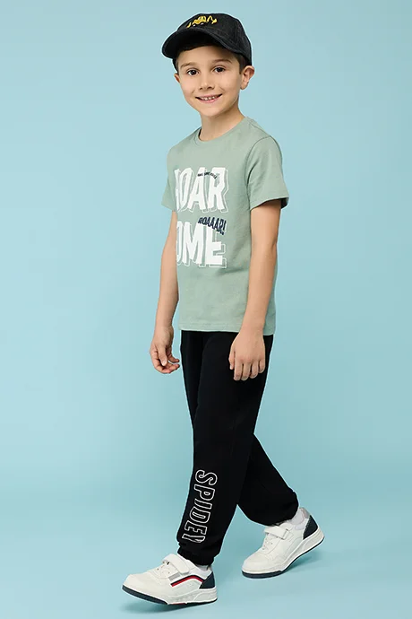أر أند بي Spider-Man Print Joggers with Drawstring Waist