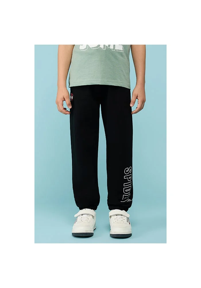 R&b Spider-Man Print Joggers with Drawstring Waist