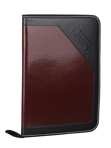 KAANUKA PU Leather Executive Portfolio File Folder – Legal Size Document Holder with 24 Leafs/Pockets, Certificate Organizer, Professional Zip File for Office, School & Business Use - Image 2