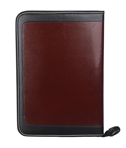 KAANUKA PU Leather Executive Portfolio File Folder – Legal Size Document Holder with 24 Leafs/Pockets, Certificate Organizer, Professional Zip File for Office, School & Business Use - Image 3