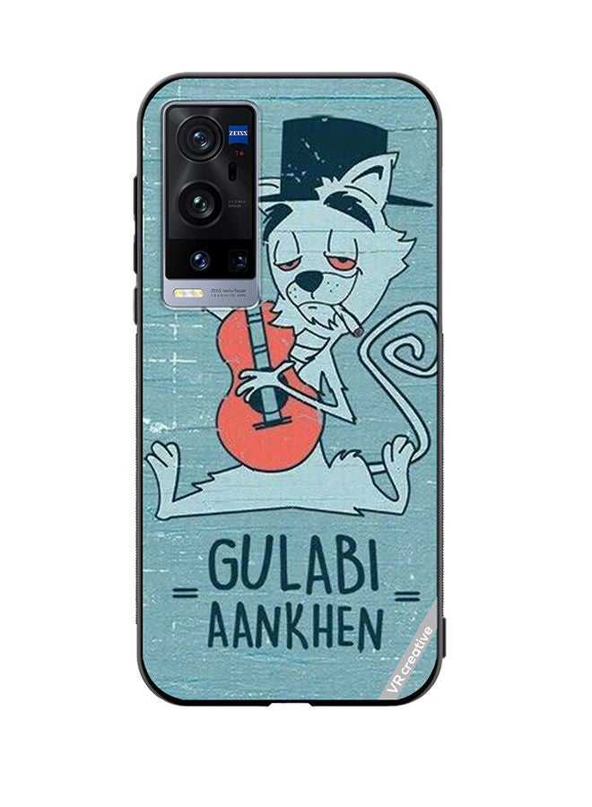 VR CREATIVE Protective Case Cover For Vivo X60 Pro Plus Gulabi Aankein Design Multicolour - Image 1