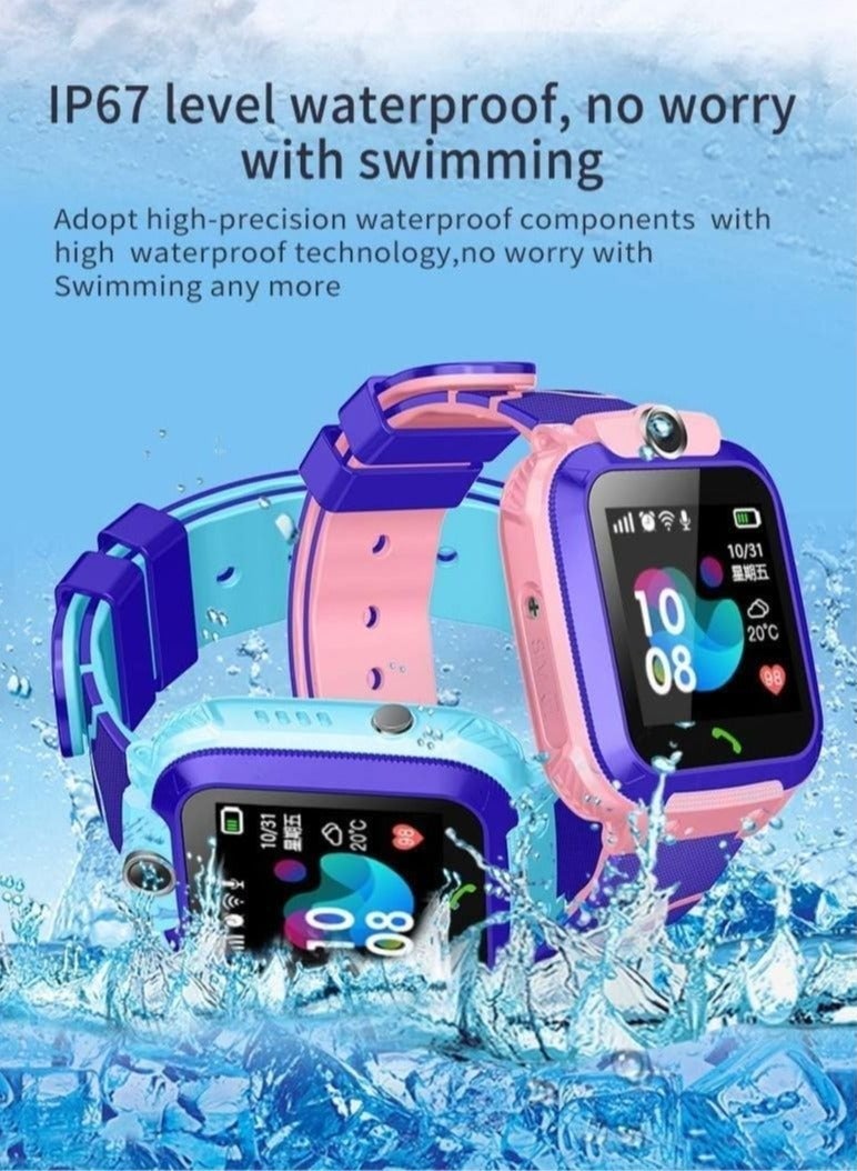 Kids Smart Watch for Boys and Girls, Kids' Watches with Games, 1.54-inch HD Touch Screen Smartwatch for Children with SOS Call Camera Music Player Game Alarm (Blue) - Image 5