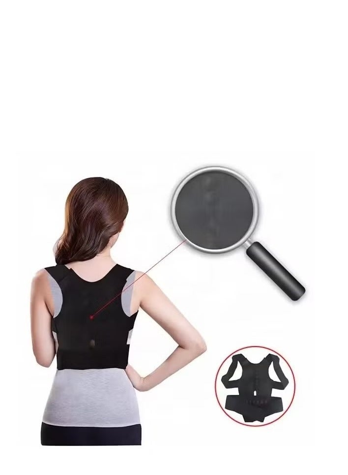 Brace Shoulder Spine Back Support Magnetic Therapy Posture Corrector Belt(M) - Image 5