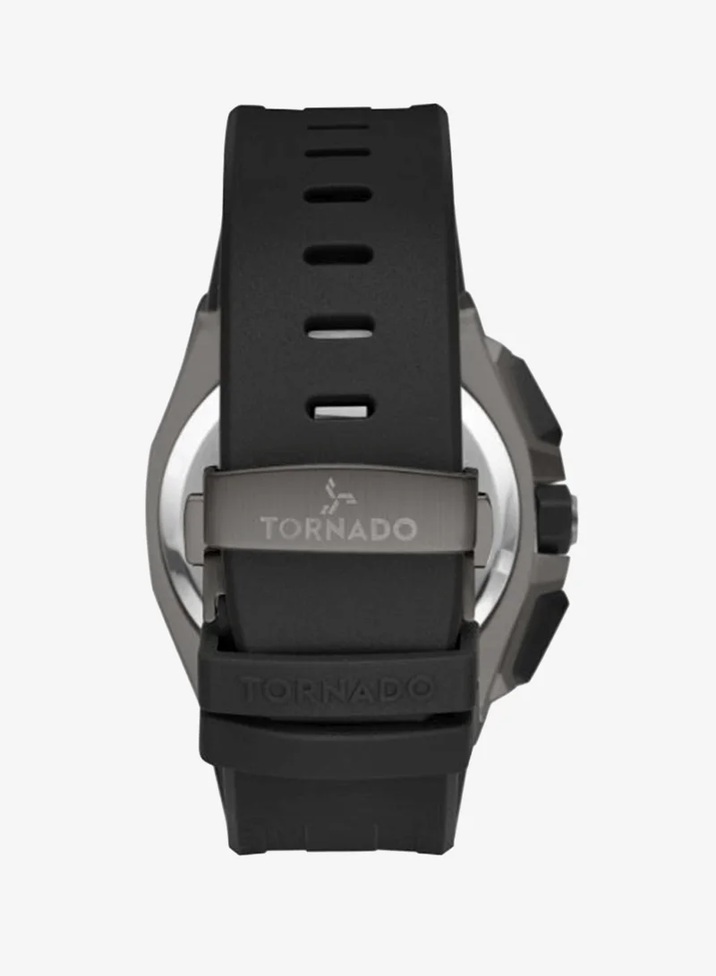 Tornado  Men's High Quality Flexible And Durable Silicone Chronograph Watch T25103-XSBXB - 43mm mm for Men | Best Price UAE