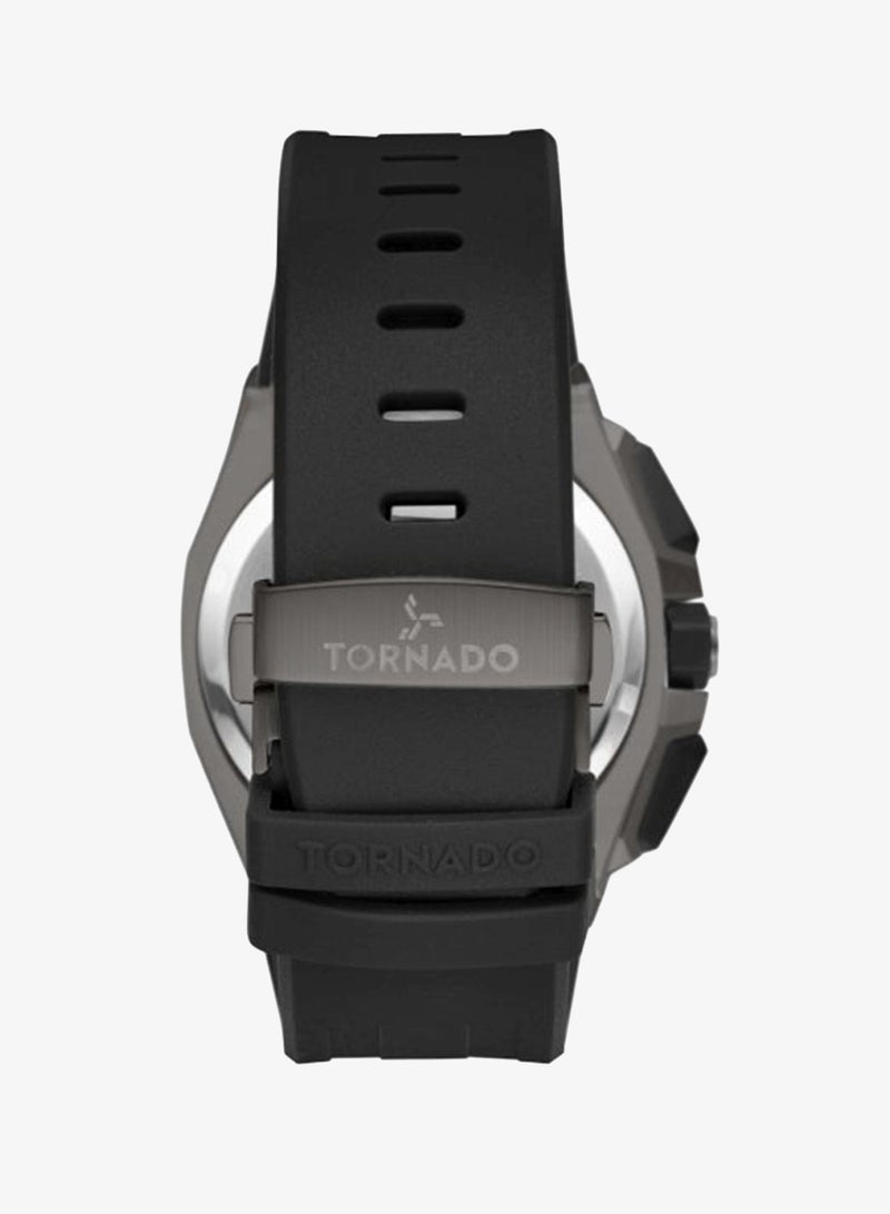 TORNADO Men's High Quality Flexible And Durable Silicone Chronograph Watch T25103-XSBXB - 43mm mm - Image 3