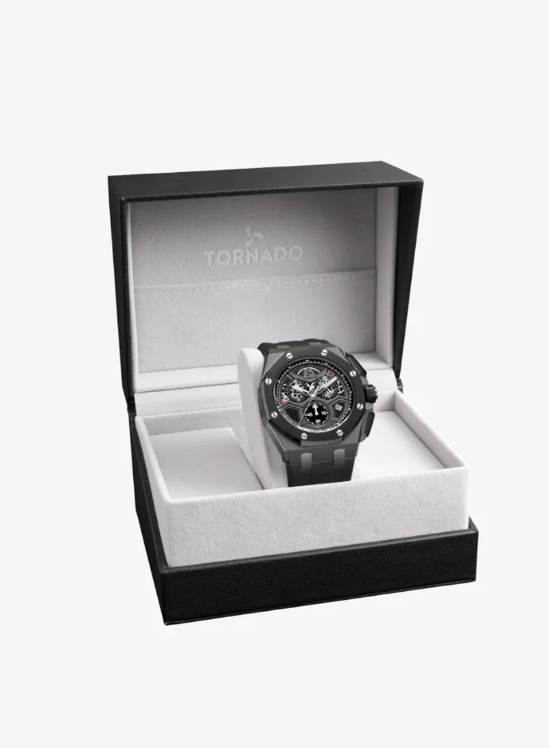 Tornado  Men's High Quality Flexible And Durable Silicone Chronograph Watch T25103-XSBXB - 43mm mm for Men | Best Price UAE