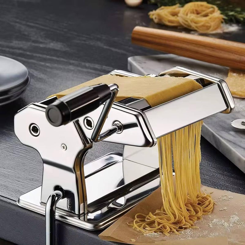 Generic Professional Pasta Maker Machine, Manual Noodle Roller, Italian Style Dough Press .sm - Image 2