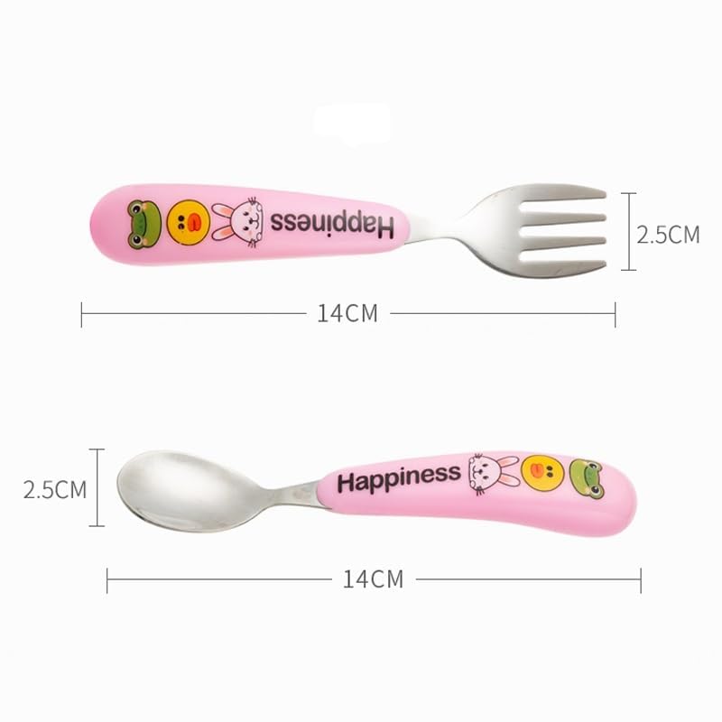 Greemito Toddler Utensils Set - BPA Free Kids Spoons and Forks - Childrens Safe Flatware Set Multi-Colour - Image 2