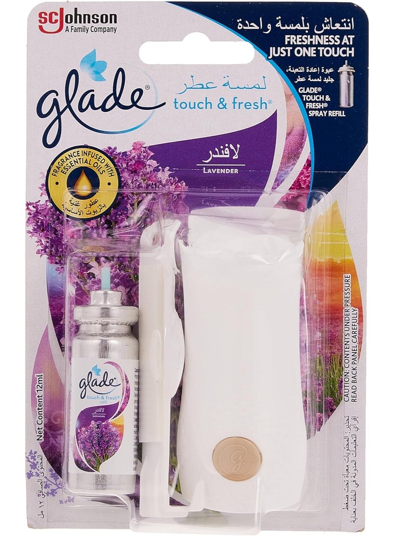 جليد حامل Touch & Fresh مع معطر جو برائحة اللافندر، انتعاش بلمسة واحدة فقط 12 مل - Image 4