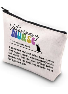 WCGXKO WCGXKO Veterinarian Gift Vet Tech Appreciation Gift Vet Doctor Nurse Zipper Pouch Makeup Bag (vet nurse noun) 