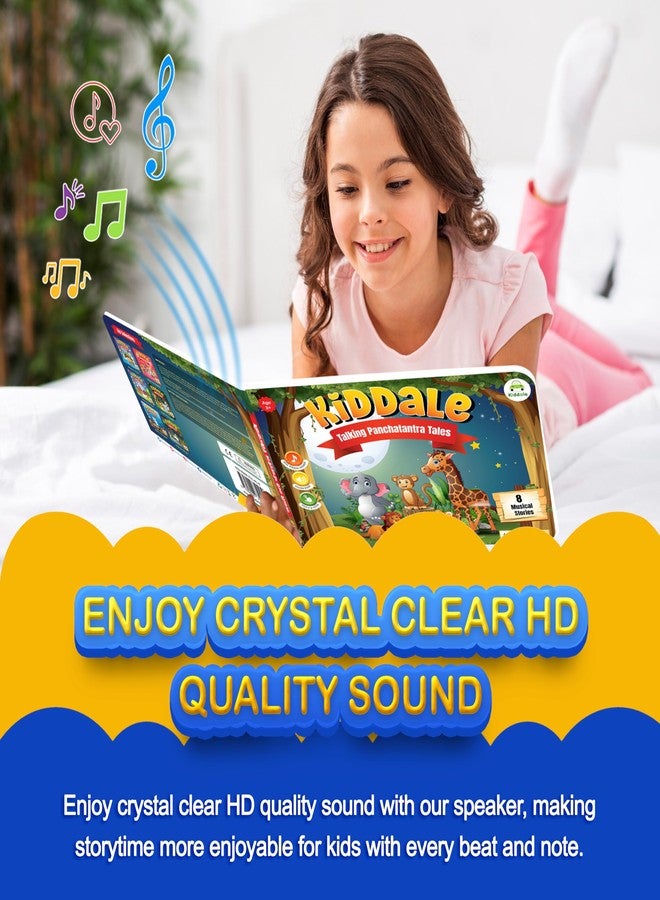 Kiddale English Panchatantra Animal Story Book|Top Moral Short Stories in English for Kids| Touch, Read and-Listen Musical Tales with Colorful Illustrations| Ideal Gift for 3-8 Year Children - Image 4