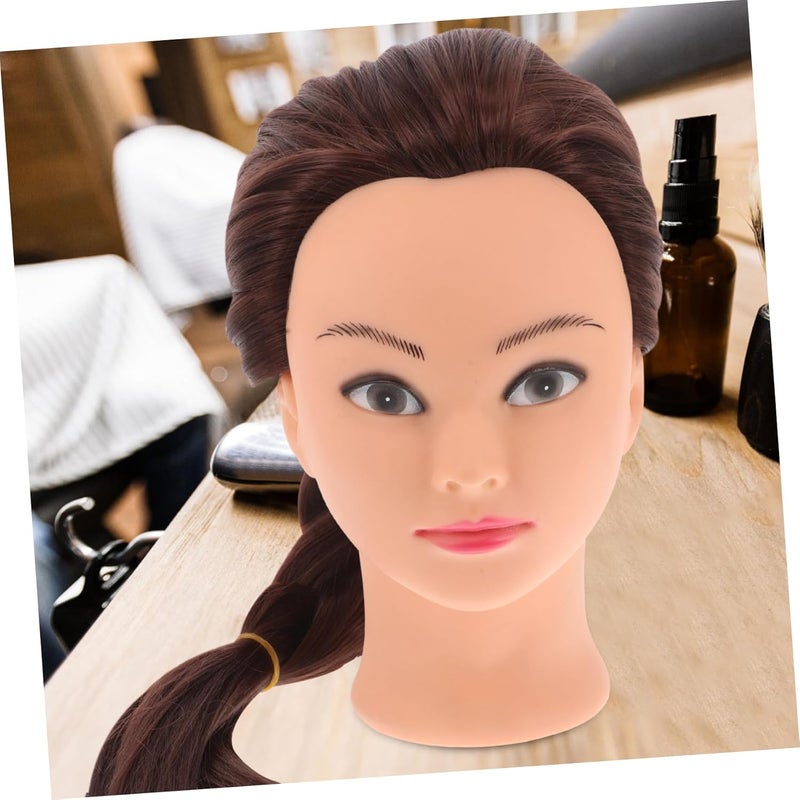 Professional Hair Styling Mannequin Head Human Hair Wig Practice Kit Hooks for Hairdressers Braiding Makeup - Image 5
